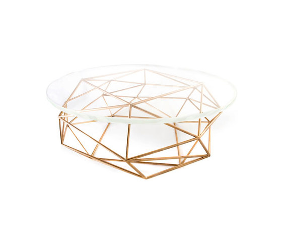 Archimedes Bronze Coffee Table w| Glass Top | Tables basses | Matthew Shively