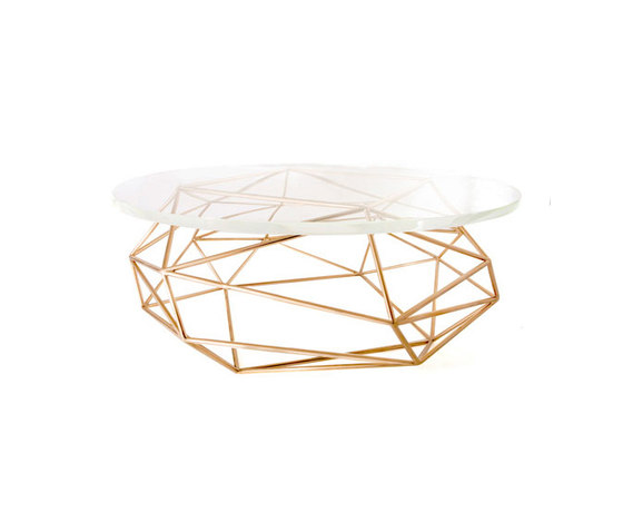 Archimedes Bronze Coffee Table w| Glass Top | Tavolini bassi | Matthew Shively
