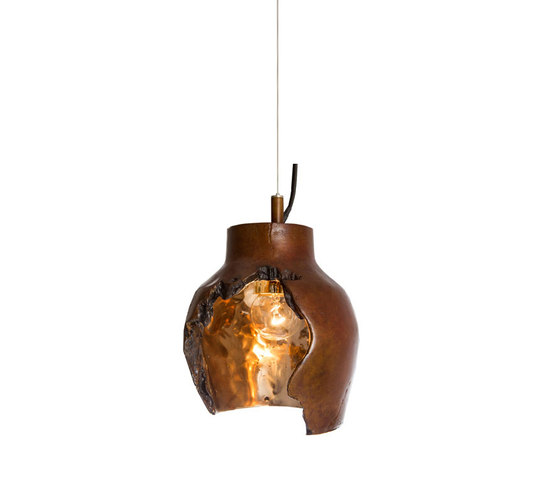 Decay Pendant 01 in French Brown, Pot Ash & Polished Bronze | Lampade sospensione | Matthew Shively
