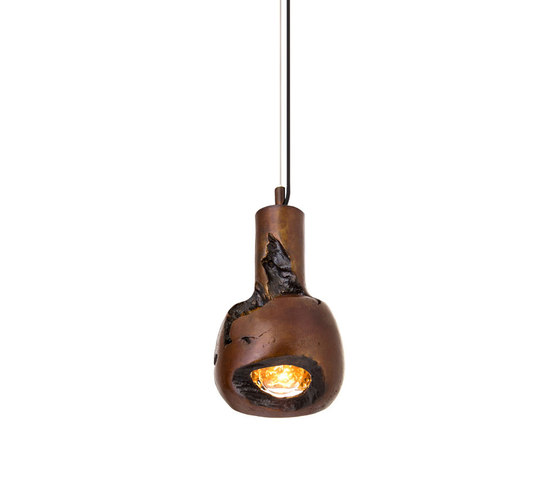Decay Pendant 05 in French Brown, Pot Ash & Polished Bronze | Pendelleuchten | Matthew Shively