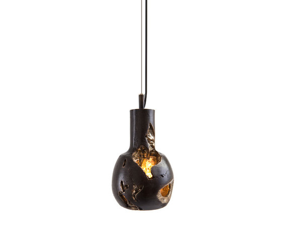 Decay Pendant 05 in Pot Ash & Polished Bronze | Suspensions | Matthew Shively