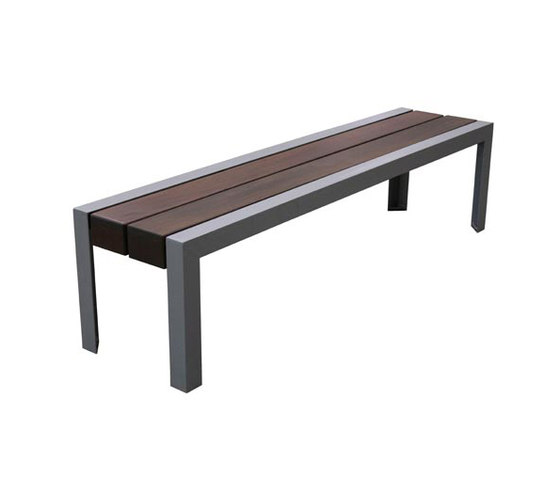 MLB1050B-W Backless Bench | Bancs | Maglin Site Furniture