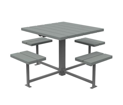 MLPT400-S-RG Cluster Seating | Table-seat combinations | Maglin Site Furniture
