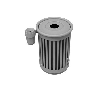 MLWR250-32-BC-SA Trash Container | Abfallbehälter / Papierkörbe | Maglin Site Furniture