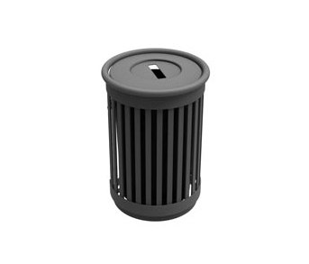 MLWR250-32-PS Trash Container | Waste baskets | Maglin Site Furniture