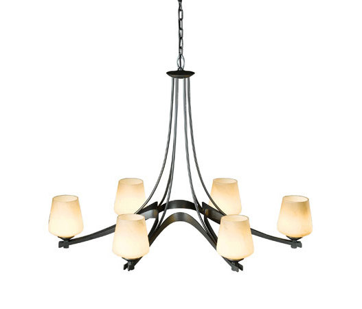 Oval Ribbon 6 Arm Chandelier | Chandeliers | Hubbardton Forge