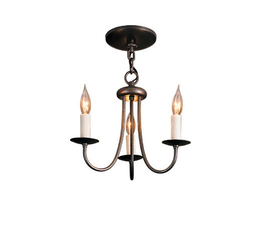 Simple Lines 3 Arm Chandelier | Chandeliers | Hubbardton Forge