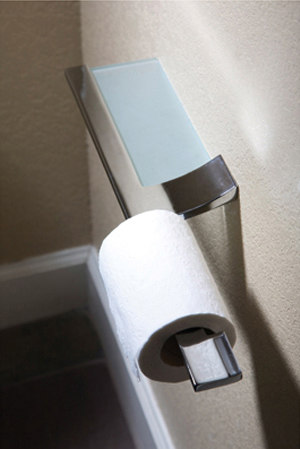 Cinu Toilet Tissue Holder with Glass Shelf | Repisas / Soportes para repisas | Ginger