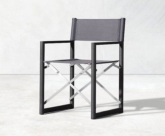 Director's Outdoor Aluminum Armchair | Stühle | RH Contract