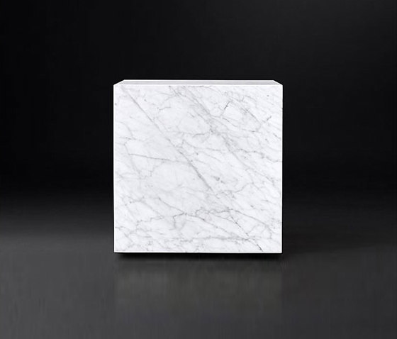 Marble Plinth Cube Side Table | Couchtische | RH Contract