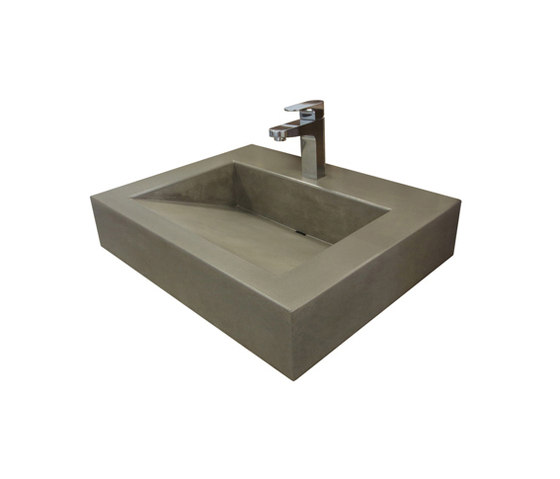 ADA 24" Floating Vallum Concrete Sink | Fregaderos de cocina | Trueform Concrete