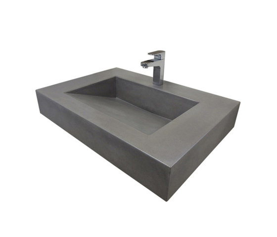 ADA 30" Floating Vallum Concrete Sink | Kitchen sinks | Trueform Concrete