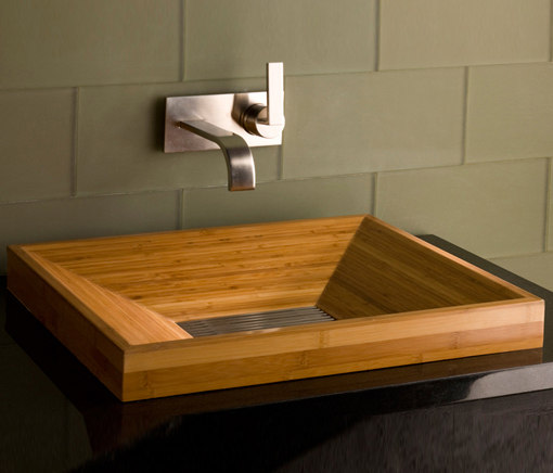 Bamboo SYNC Drop-In Vessel Sink | Wash basins | Stone Forest