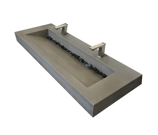 ADA 60" Floating Concrete Sink | Lavabos | Trueform Concrete
