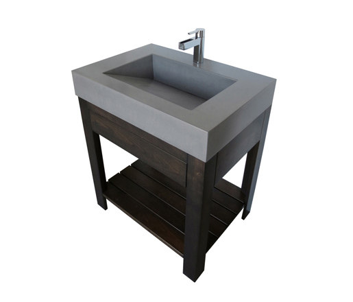 Lavare 30DV Concrete Vanity Sink with Drawer | Lavabi | Trueform Concrete