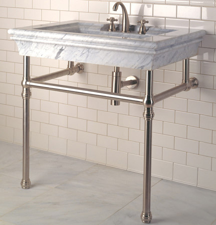 Bordeaux Vanity, Carrara Marble by Stone Forest | Wash basins