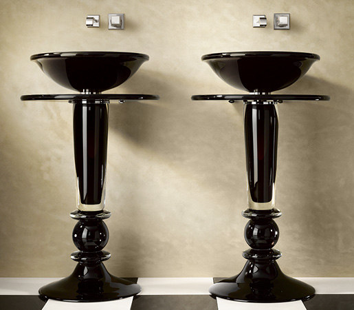 Coppa Pedestal Black | Wash basins | Vitraform