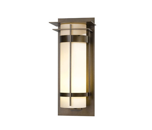 Banded with Top Plate Extra Large Outdoor Sconce | Outdoor wall lights | Hubbardton Forge