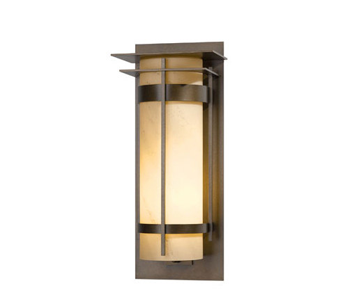 Banded with Top Plate Extra Large Outdoor Sconce | Outdoor wall lights | Hubbardton Forge