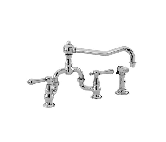 Chesterfield Series - Kitchen Bridge Faucet with Side Spray 9453-1 | Rubinetterie cucina | Newport Brass