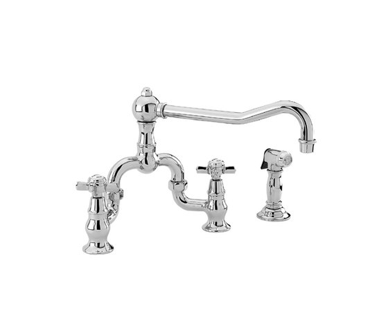Fairfield Series - Kitchen Bridge Faucet with Side Spray 945-1 | Kitchen taps | Newport Brass