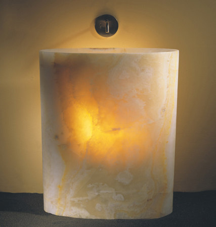 Infinity Pedestal Sink, Multi-Colored Onyx | Lavabos | Stone Forest