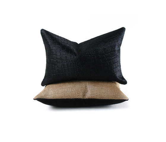 Crocodile Cowhide Pillow | Cushions | Pfeifer Studio
