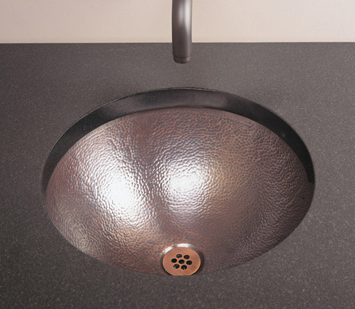 Self-Rimming Vessel Sink, Flat Rim, Copper | Kitchen sinks | Stone Forest