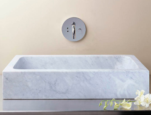 Milano Vessel Sink, Carrara Marble | Lavabos | Stone Forest