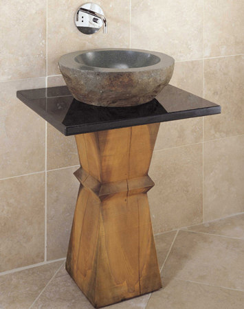 Madera Pedestal | Lavabos | Stone Forest