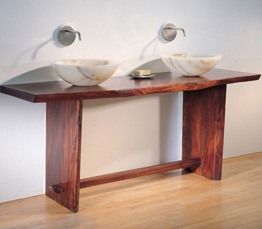 Wood Bath Console | Lavabos | Stone Forest