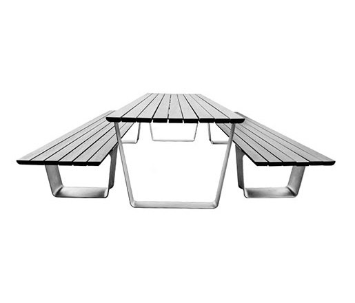 MultipliCITY Table and Bench | Table-seat combinations | Landscape Forms