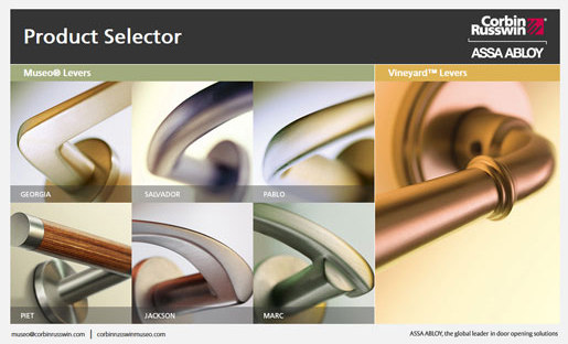 Decorative Hardware Product Selector | Poignées de porte | Corbin Russwin