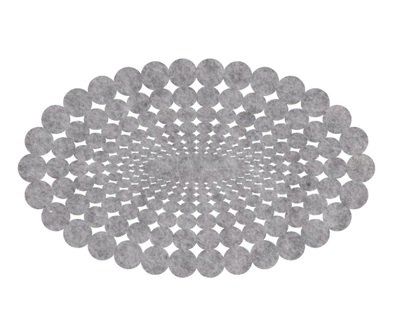 Polka | 360 Oval Floor Mat Large | Tappeti / Tappeti design | FilzFelt