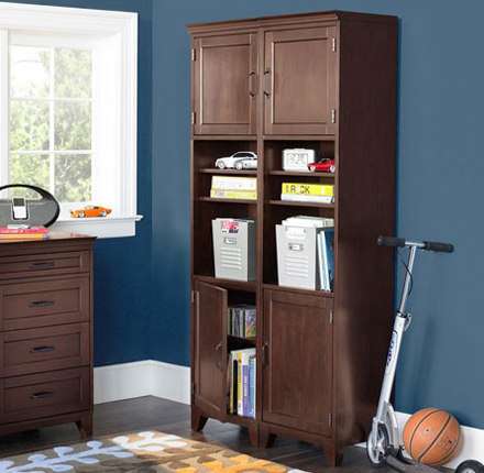 PBTeen | Hampton Shelf Storage Tower | Armarios | Distributed by Williams-Sonoma, Inc. TO THE TRADE