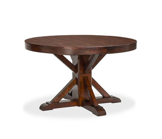 Benchwright Extending Pedestal Dining Table | Esstische | Distributed by Williams-Sonoma, Inc. TO THE TRADE