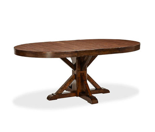 Benchwright Extending Pedestal Dining Table | Esstische | Distributed by Williams-Sonoma, Inc. TO THE TRADE