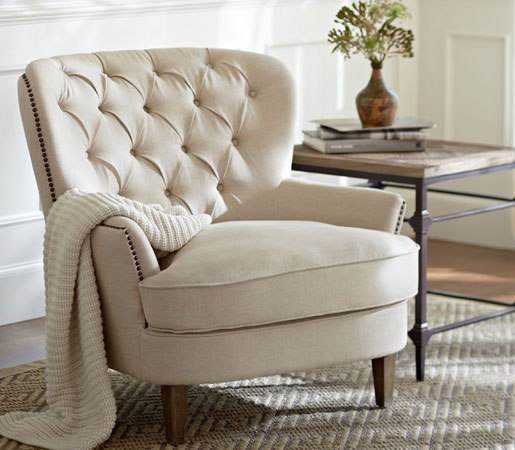 Cardiff Tufted Armchair | Sillones | Distributed by Williams-Sonoma, Inc. TO THE TRADE