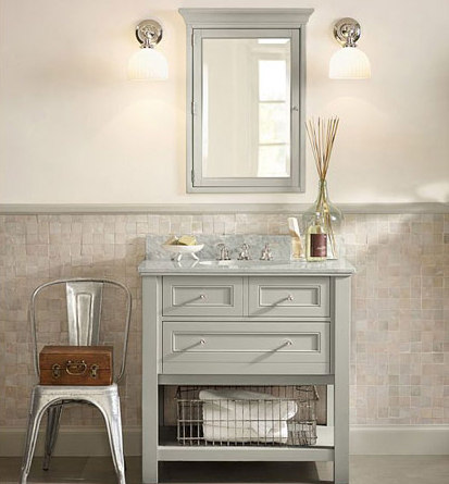 Classic Single Sink Console in Gray | Tables consoles | Distributed by Williams-Sonoma, Inc. TO THE TRADE