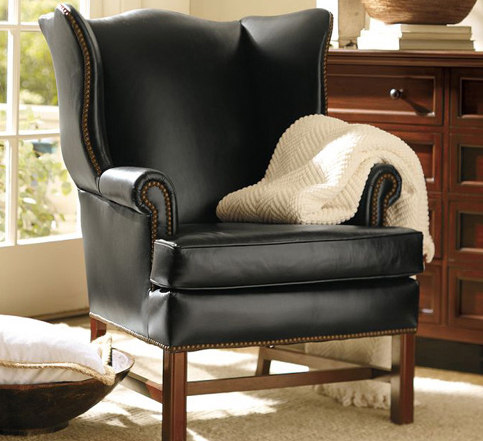 Thatcher Leather Wingback Chair | Poltrone | Distributed by Williams-Sonoma, Inc. TO THE TRADE