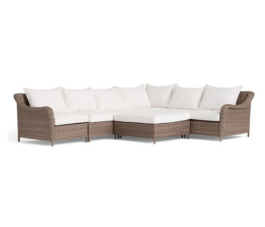 Torrey All-Weather Wicker Sectional - Natural | Sofás | Distributed by Williams-Sonoma, Inc. TO THE TRADE