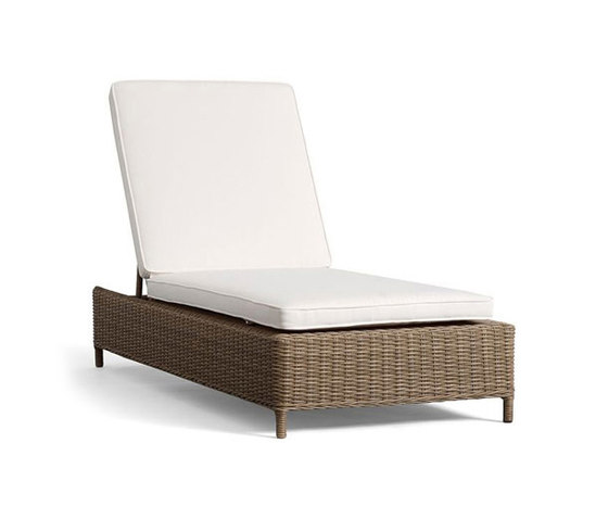 Torrey All-Weather Wicker Single Chaise - Natural | Bains de soleil | Distributed by Williams-Sonoma, Inc. TO THE TRADE