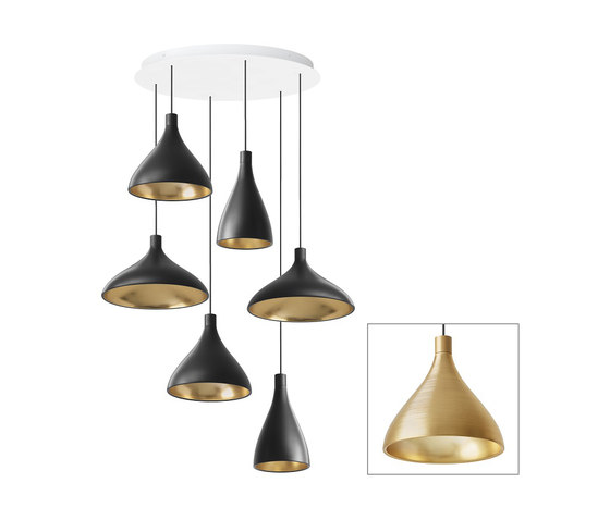 Swell Chandelier 6 | Pendelleuchten | Pablo