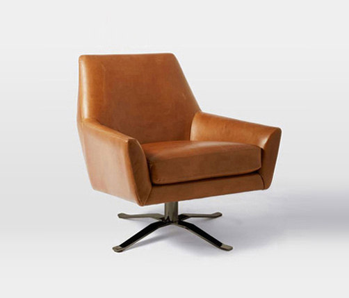 Lucas Leather Swivel Base Chair | Sessel | Distributed by Williams-Sonoma, Inc. TO THE TRADE