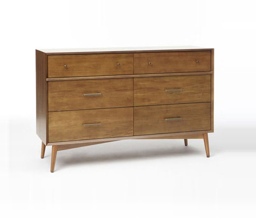 Mid-Century 6-Drawer Dresser - Acorn | Sideboards | Distributed by Williams-Sonoma, Inc. TO THE TRADE