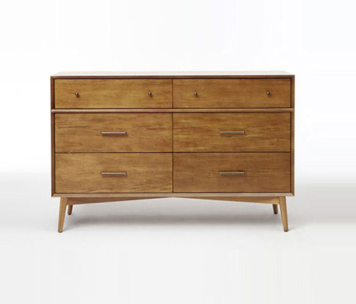 Mid-Century 6-Drawer Dresser - Acorn | Aparadores | Distributed by Williams-Sonoma, Inc. TO THE TRADE