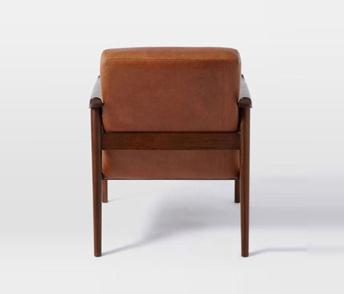 Mid-Century Leather Show Wood Chair | Fauteuils | Distributed by Williams-Sonoma, Inc. TO THE TRADE