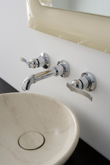 Bali - Wall-mounted basin mixer with 18,5cm spout - exposed parts | Robinetterie pour lavabo | Graff