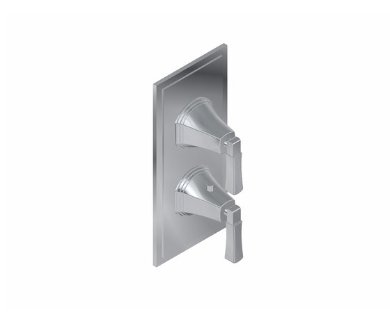Finezza - 3/4" concealed thermostat and cut-off valve - exposed parts | Grifería para duchas | Graff