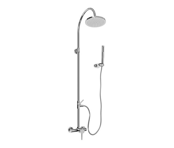 M.E. 25 - Thermostatic wall-mounted shower system with handshower and showerhead | Shower controls | Graff